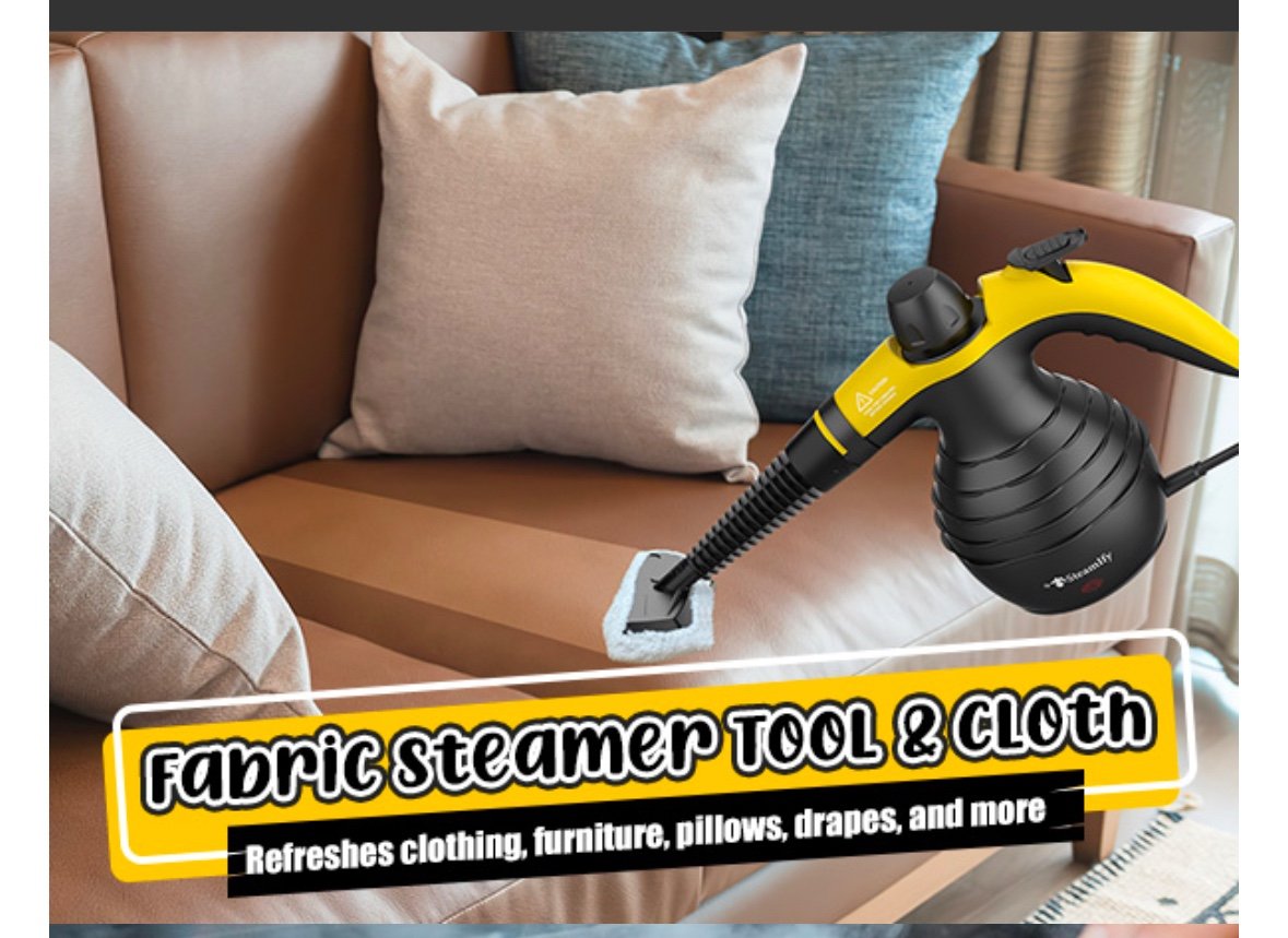 New Steamify 1200 Watt Pressurized Handheld Steam Cleaner with 10pcs Accessories - detail