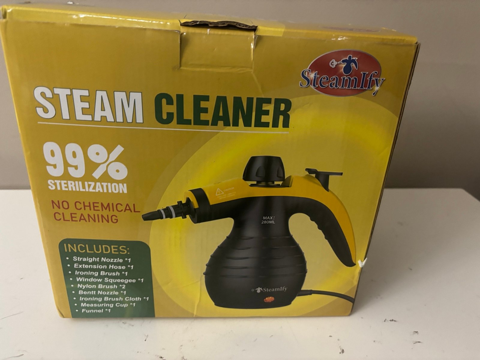 New Steamify 1200 Watt Pressurized Handheld Steam Cleaner with 10pcs Accessories - detail