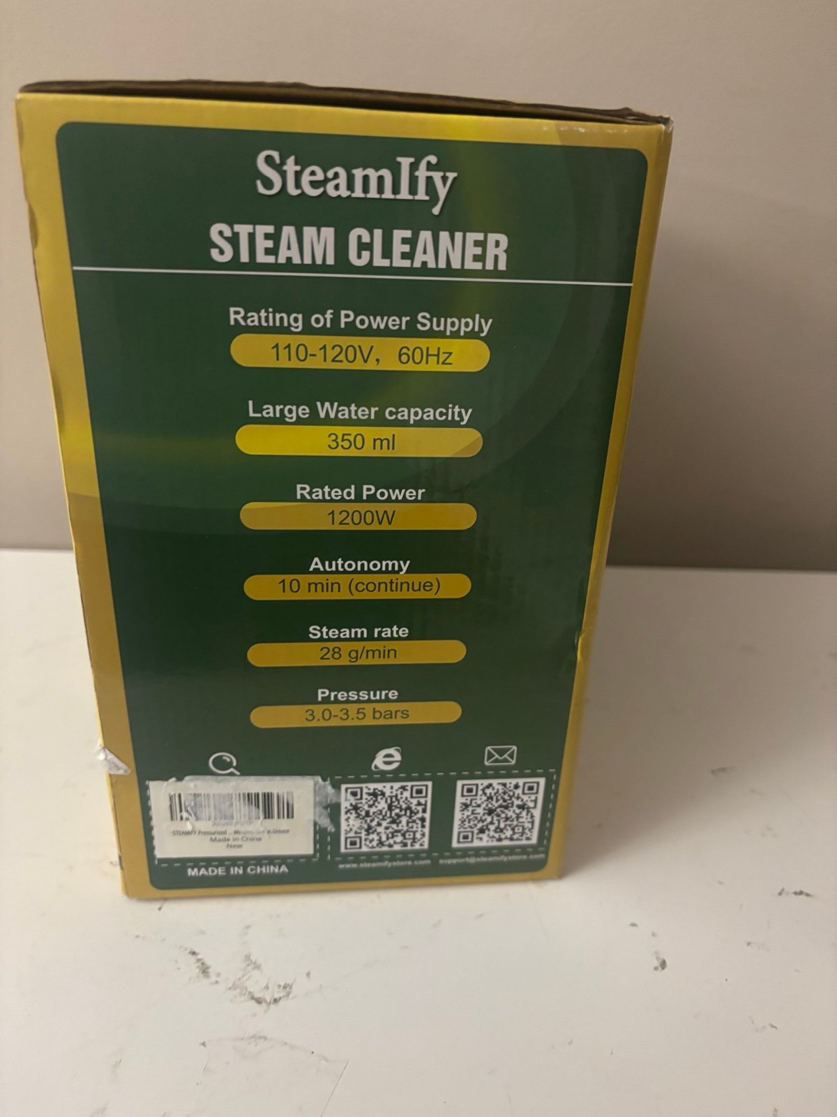 New Steamify 1200 Watt Pressurized Handheld Steam Cleaner with 10pcs Accessories - detail