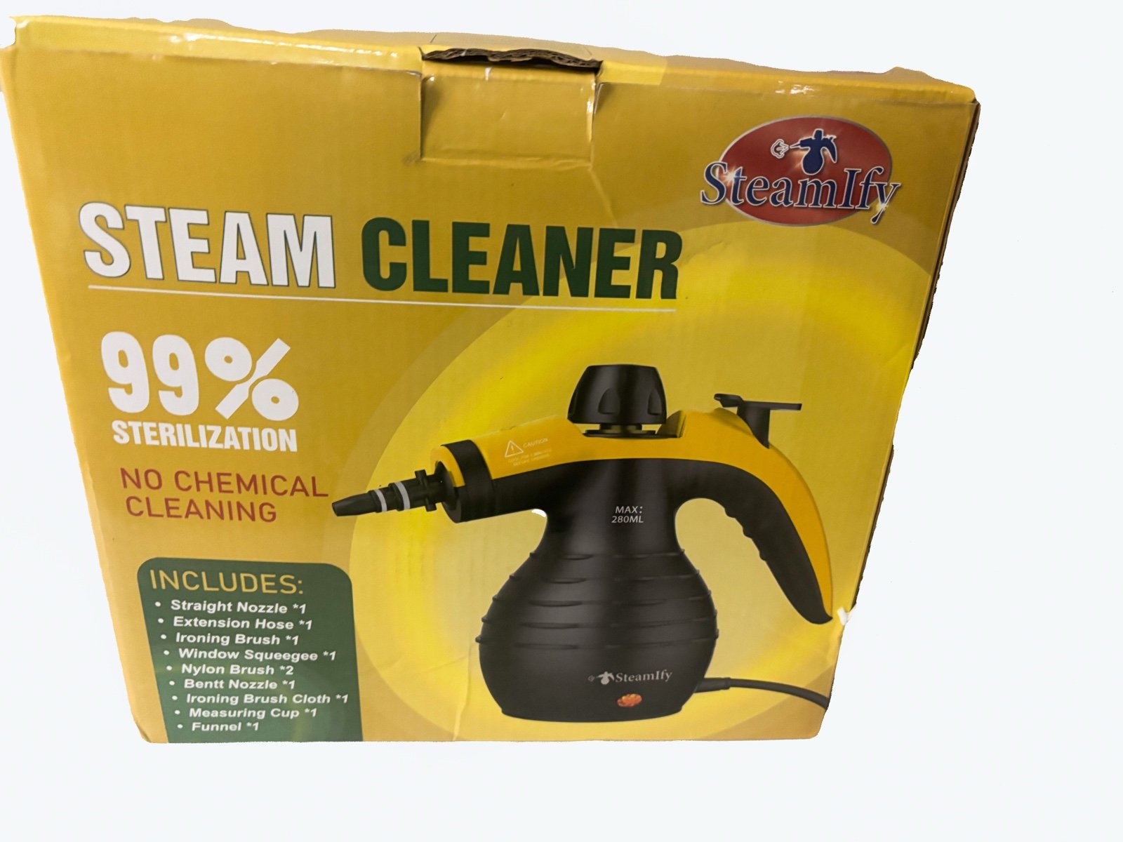 New Steamify 1200 Watt Pressurized Handheld Steam Cleaner with 10pcs Accessories - detail