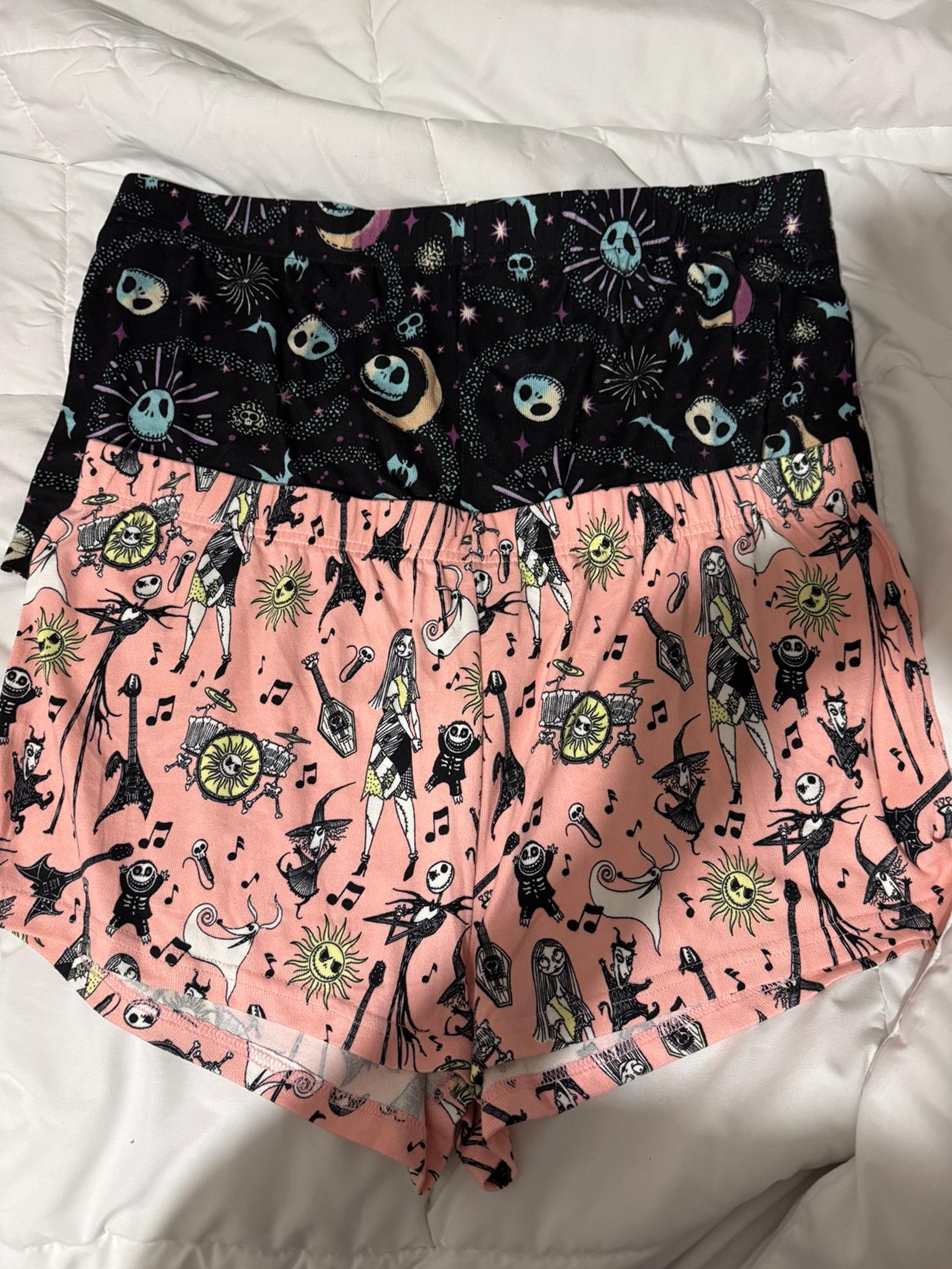 nightmare before christmas pajama shorts