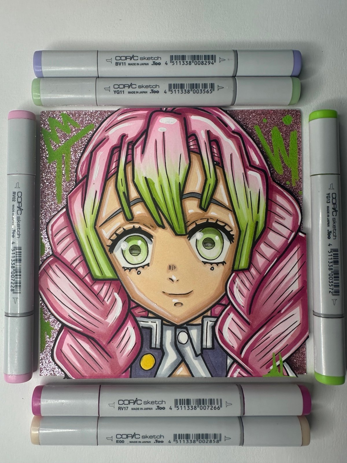 Demon Slayer Mitsuri 6x6 Drawing