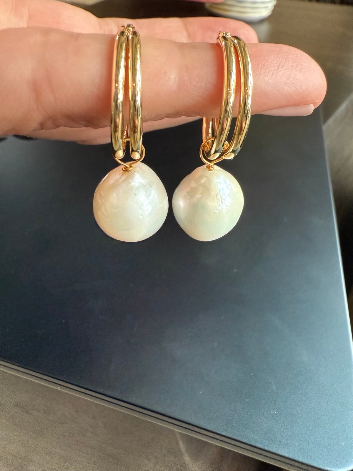 Pearl earrings