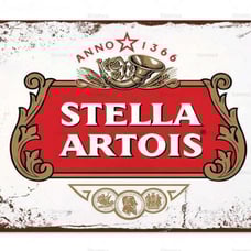 Stella Artois Metal Sign Beer Man Cave