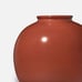 Studio McGee Ceramic round Chocolate Decorative Vase Dark Red