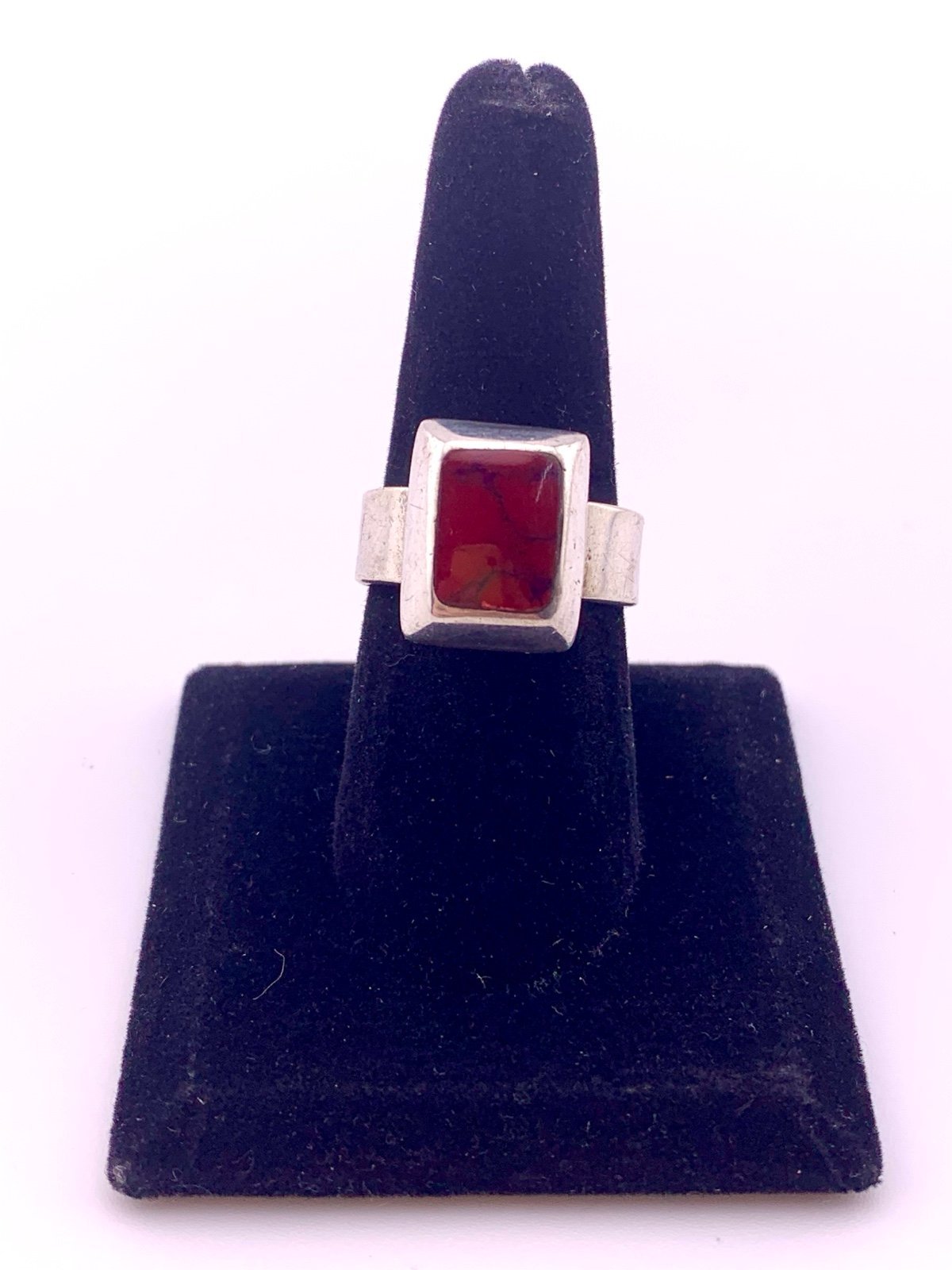 Vintage .925 sterling silver ring band size 9