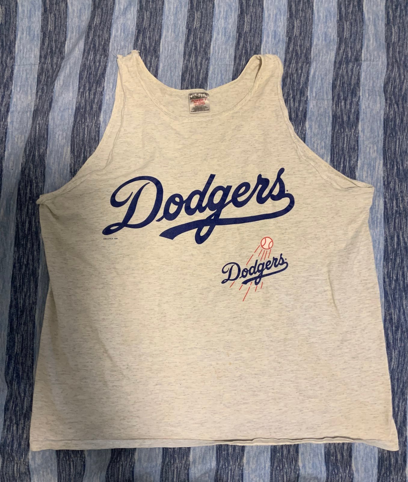 lowest whole network Vintage Dodgers tank top Men lowest whole network Vintage Dodgers tank top Men