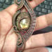 Labradorite copper wire wrapped Pendant