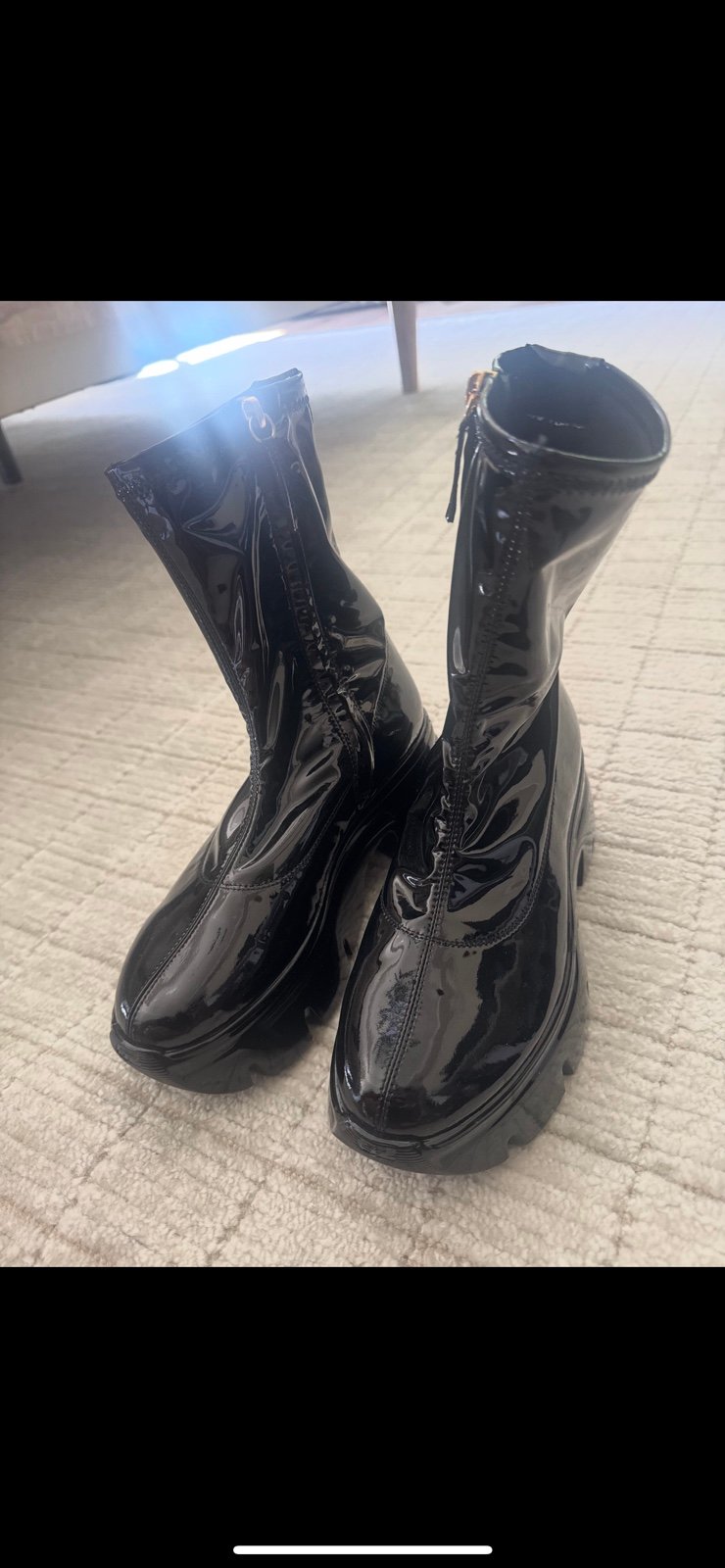 Giuseppe Zanotti Patent Leather Combat Boots