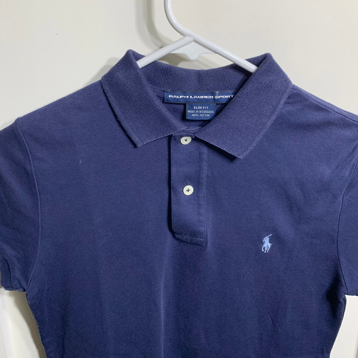 Ralph Lauren Polo Sport Shirt, Slim Fit, Navy, M