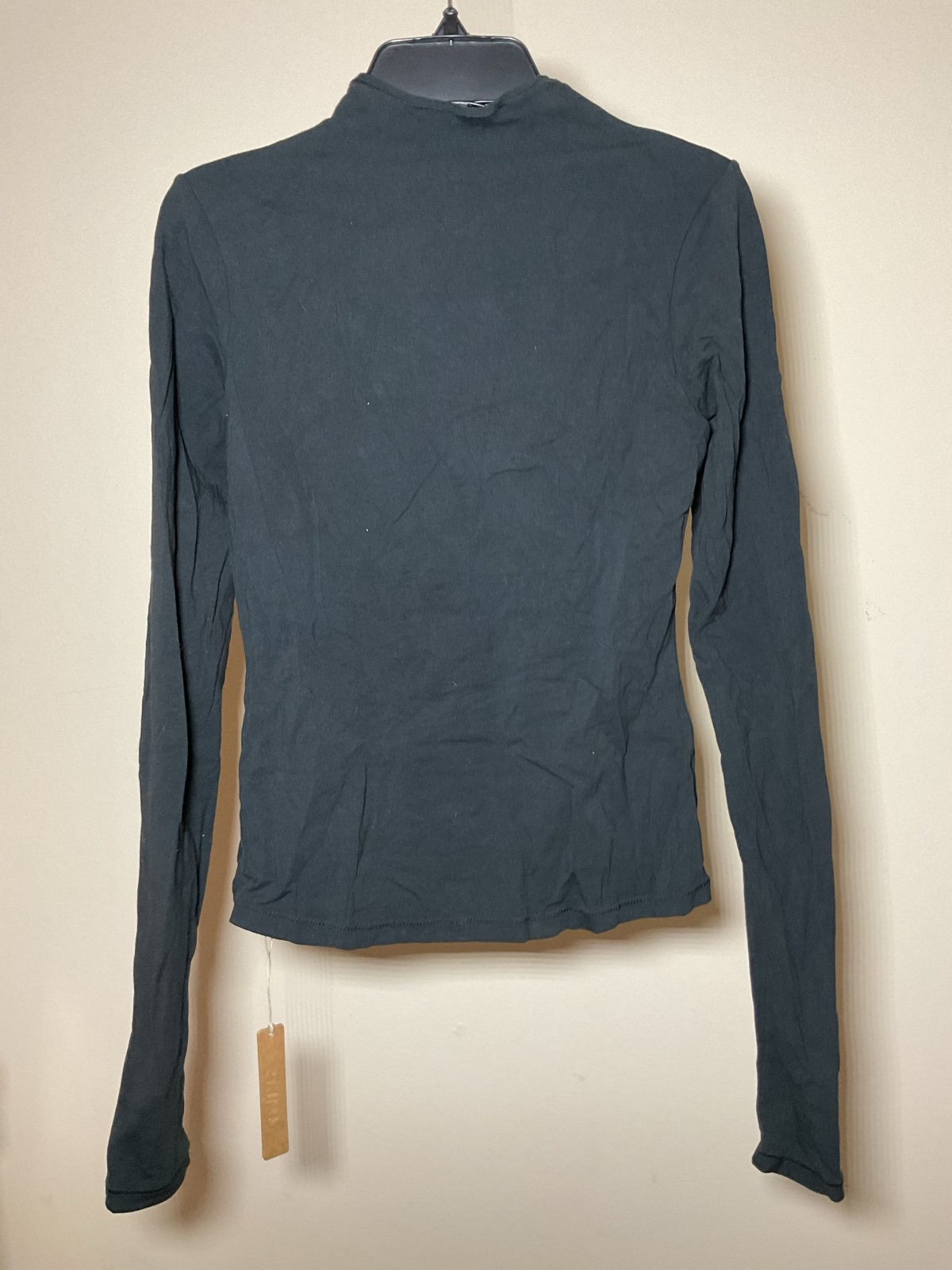 Skims Kim Kardashian Cotton Jersey Turtle Neck Top Medium TP-LST-4150