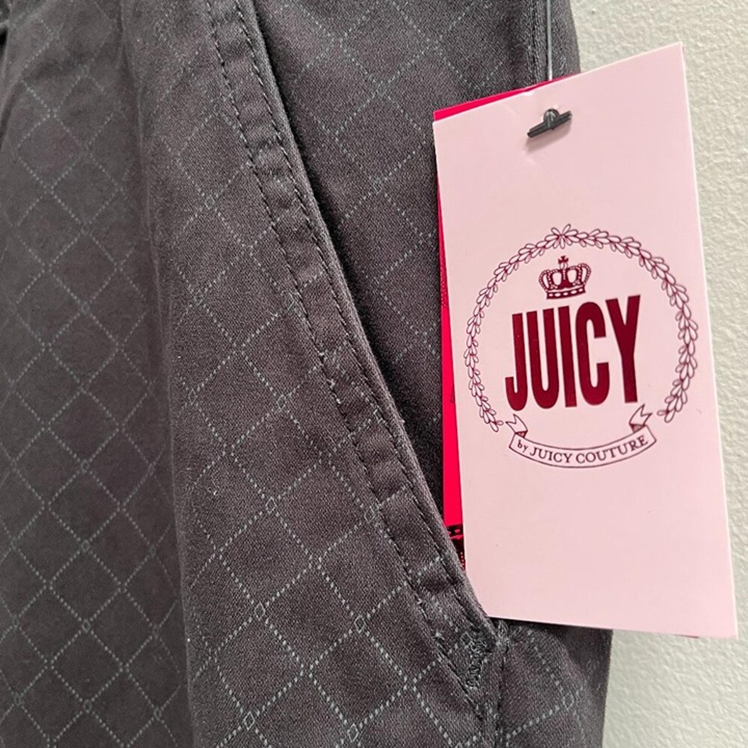 Juicy Couture Women's Beverly Skinny Pants Black Diamond Print Size 22W NWT