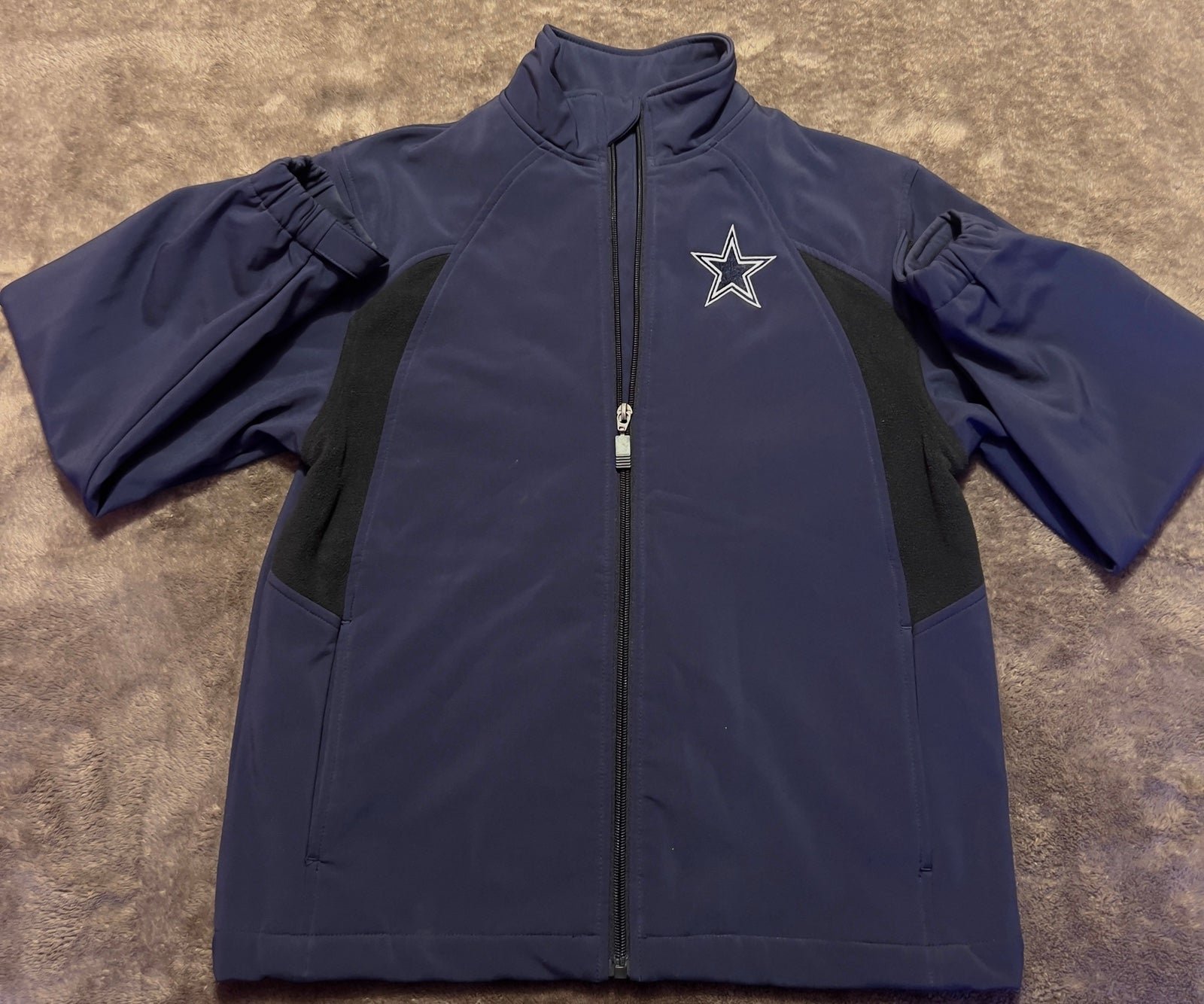 Dallas Cowboys Full Zip Up Fleece Jacket Youth