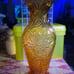 Antique Czech glass vase