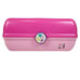 Vintage Caboodles California Hot Pink Make Up Case with Mirror Made in USA