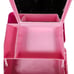 Vintage Caboodles California Hot Pink Make Up Case with Mirror Made in USA