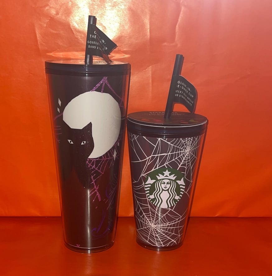 Glow in the dark Starbucks Tumblers Set