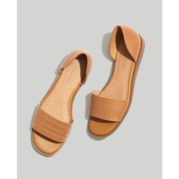 Madewell The Nelda d'Orsay Flat Desert Camel Size 8