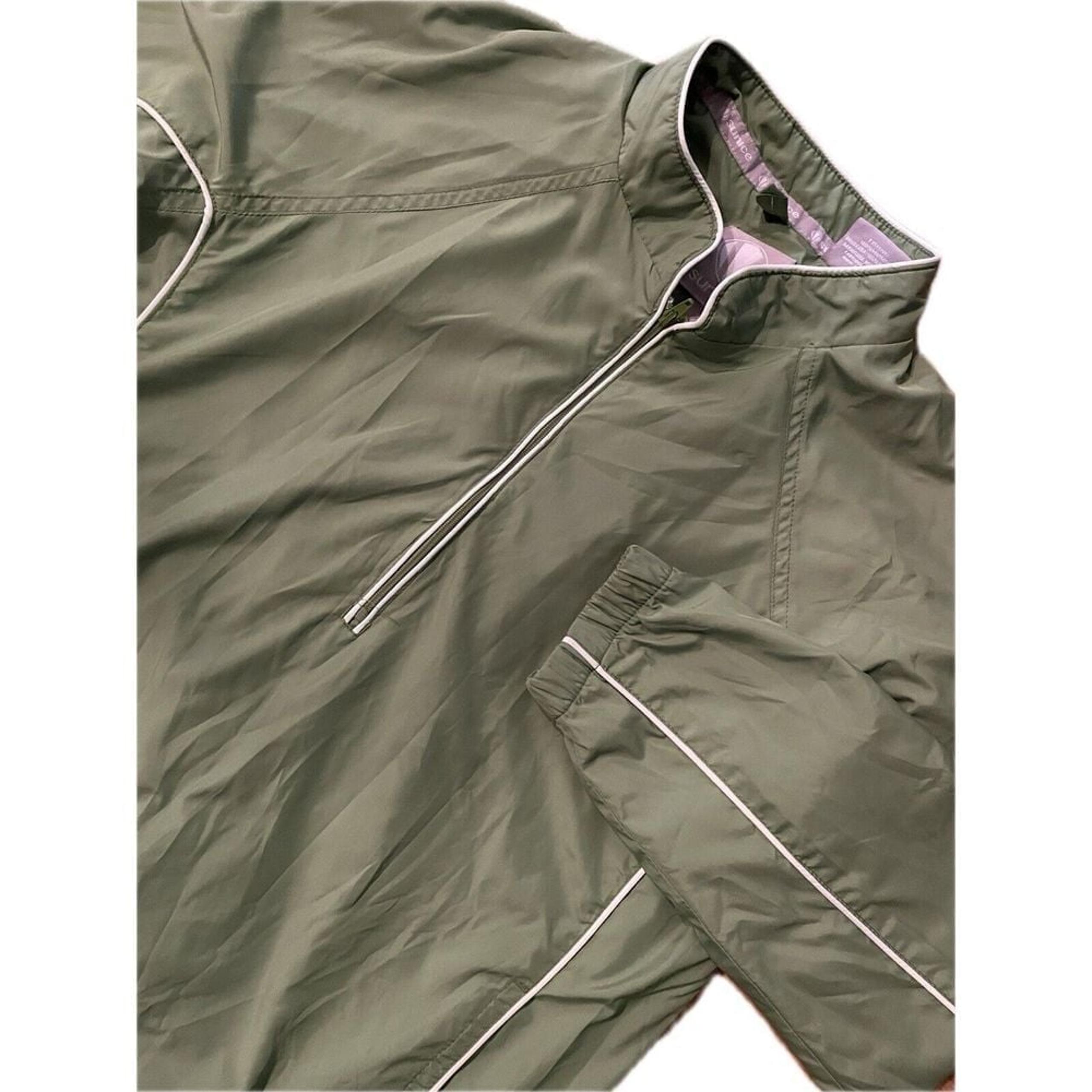 Sunice Men's Women's Unisex 1/2 Zip Pullover Windbreaker Jacket Green Small