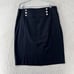 Lauren Ralph Lauren Womens Size 14 Black Sailor Silver Button Front Pencil Skirt