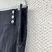 Lauren Ralph Lauren Womens Size 14 Black Sailor Silver Button Front Pencil Skirt
