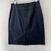 Lauren Ralph Lauren Womens Size 14 Black Sailor Silver Button Front Pencil Skirt