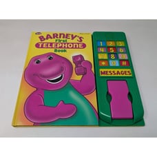 Vintage Barney's First Telephone Book 2000 Untested Broken As-is