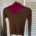 See by Chloe brown and pink collared Sweater size womens small. Perfect conditio