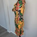 Farm Rio Garden Flower Exclusive Smocked Long Sleeve Mini Dress Ruffled Sz S