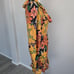 Farm Rio Garden Flower Exclusive Smocked Long Sleeve Mini Dress Ruffled Sz S