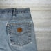 Carhartt Jeans Baggy Wide Leg Fit Light Wash Denim