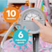 Bright Starts Pink Paradise Portable Compact Automatic Baby Swing with Music