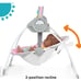 Bright Starts Pink Paradise Portable Compact Automatic Baby Swing with Music