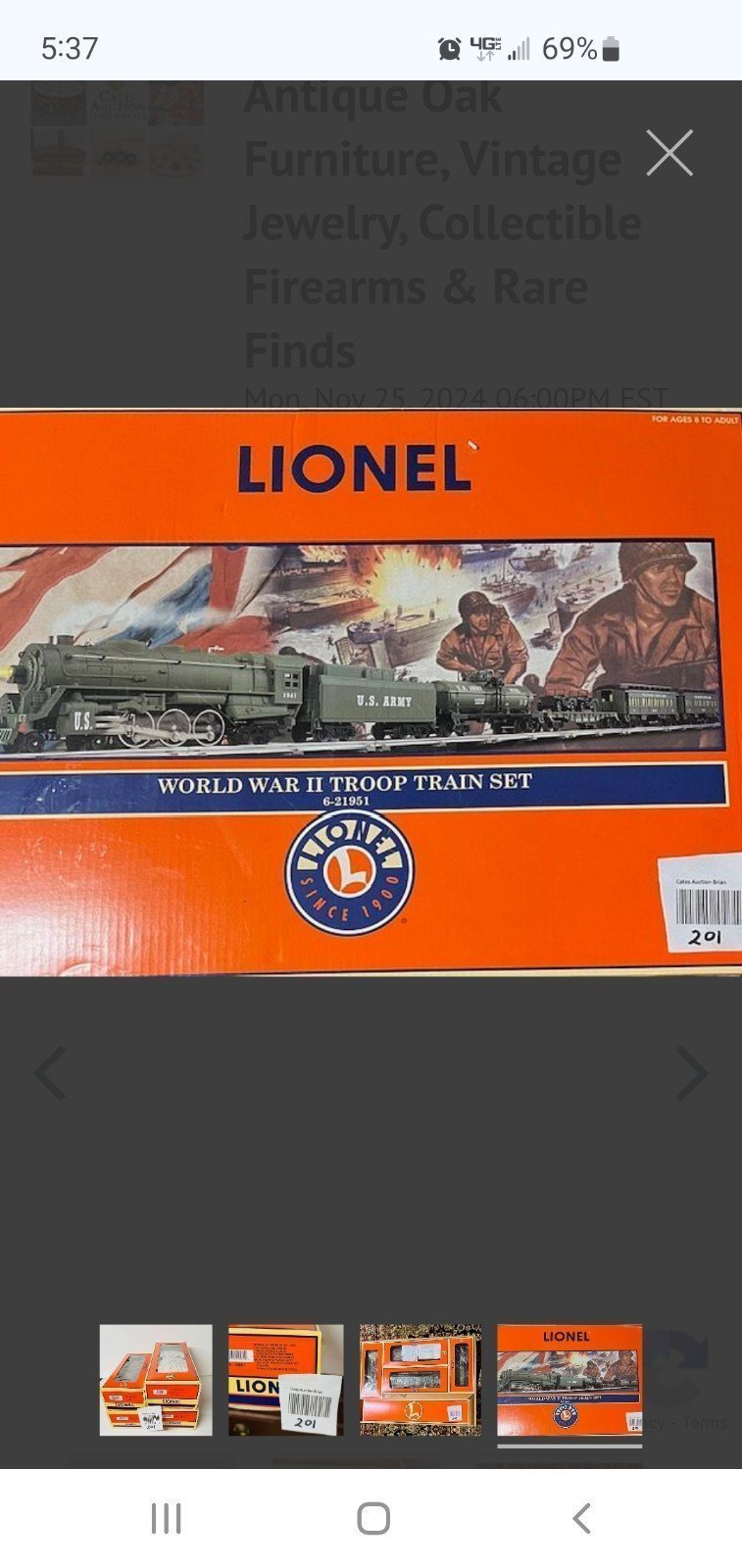 Lionel ww2 Train Set