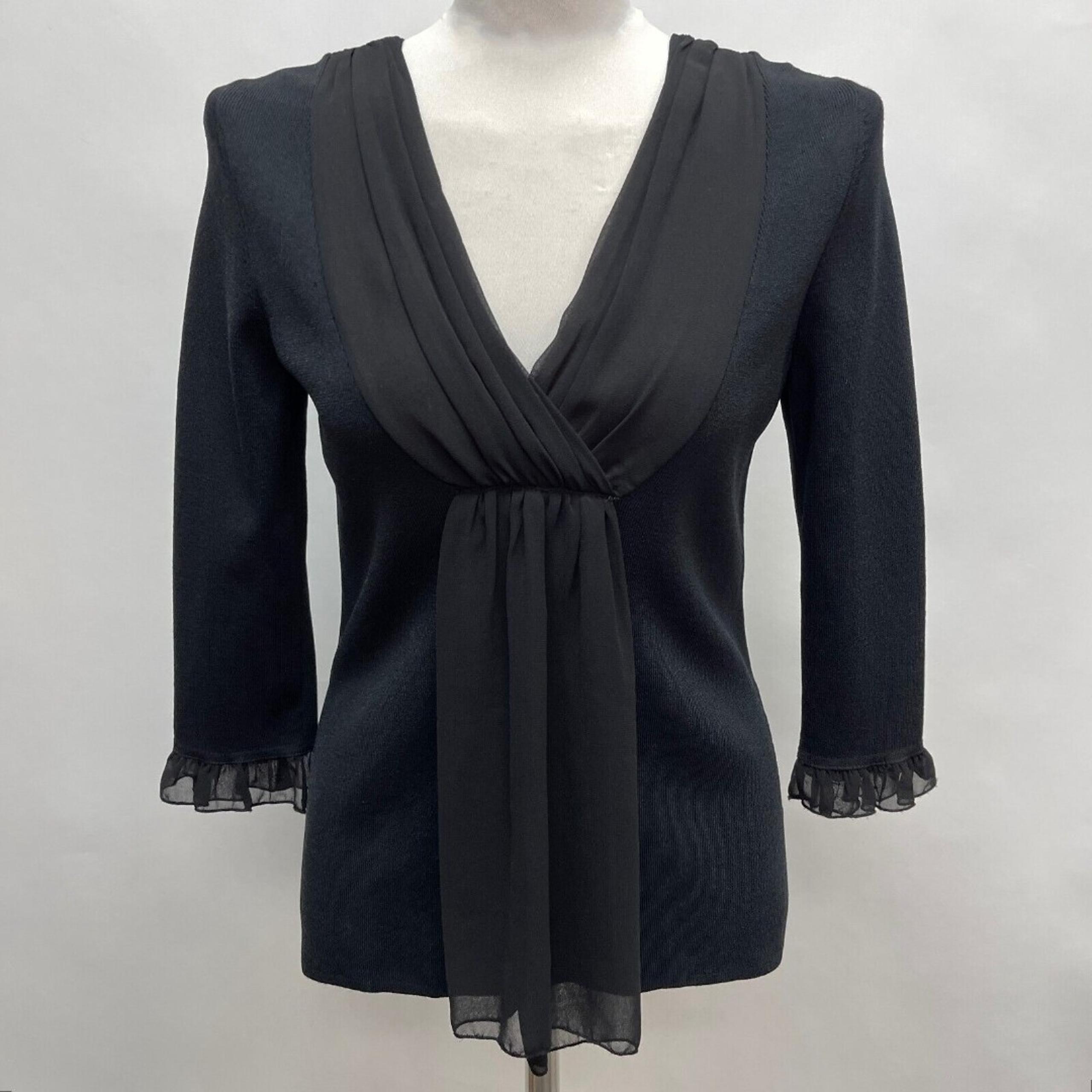 Cable & Gauge Women's Knit Top Size Small Black