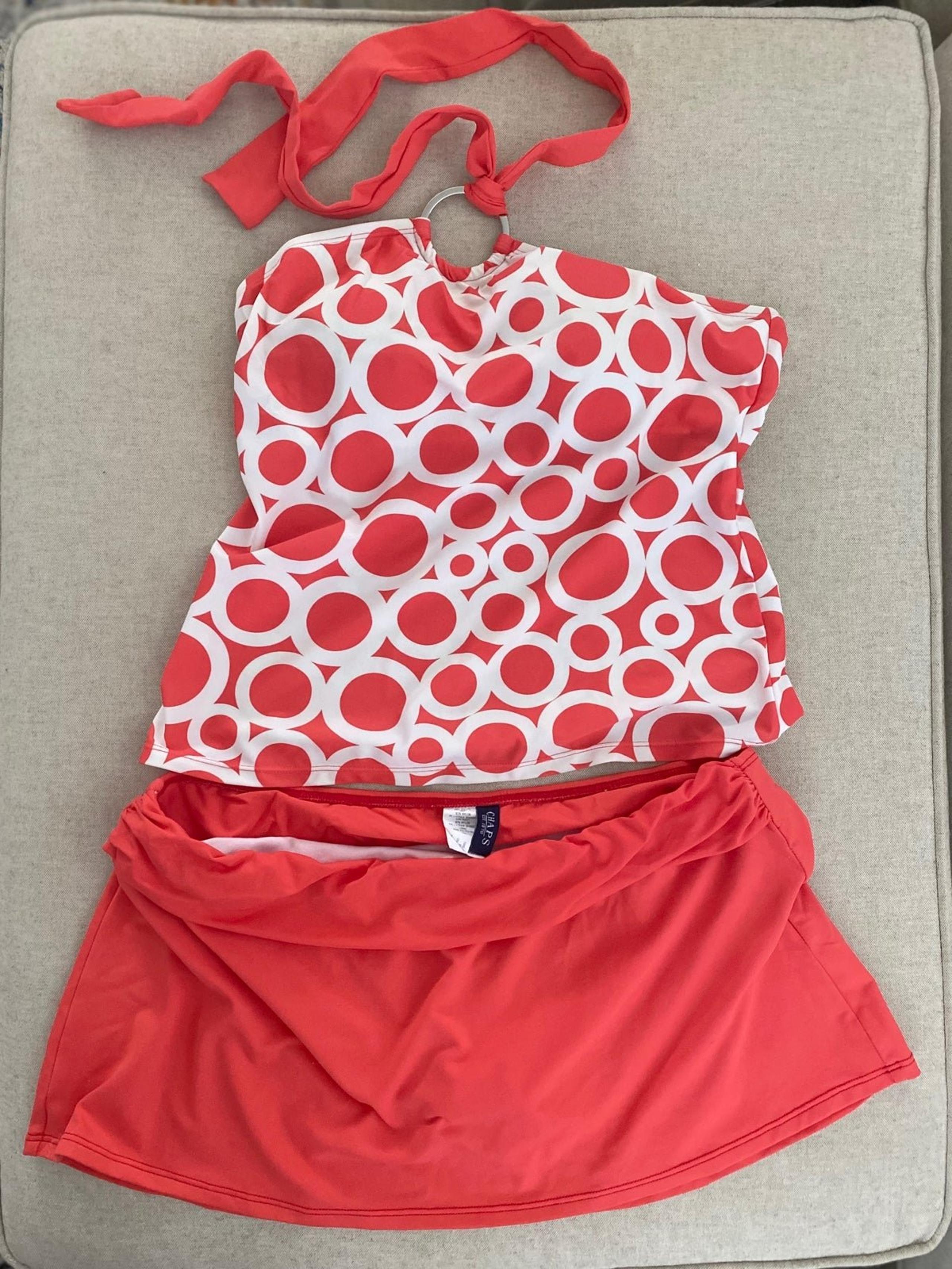 Chaps tankini coral Size 10/12