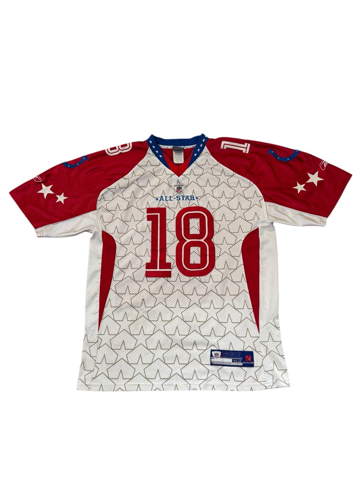 VTG Peyton Manning 2009 Pro Bowl Jersey Mens 52 Stitched Colts USA All Star #18
