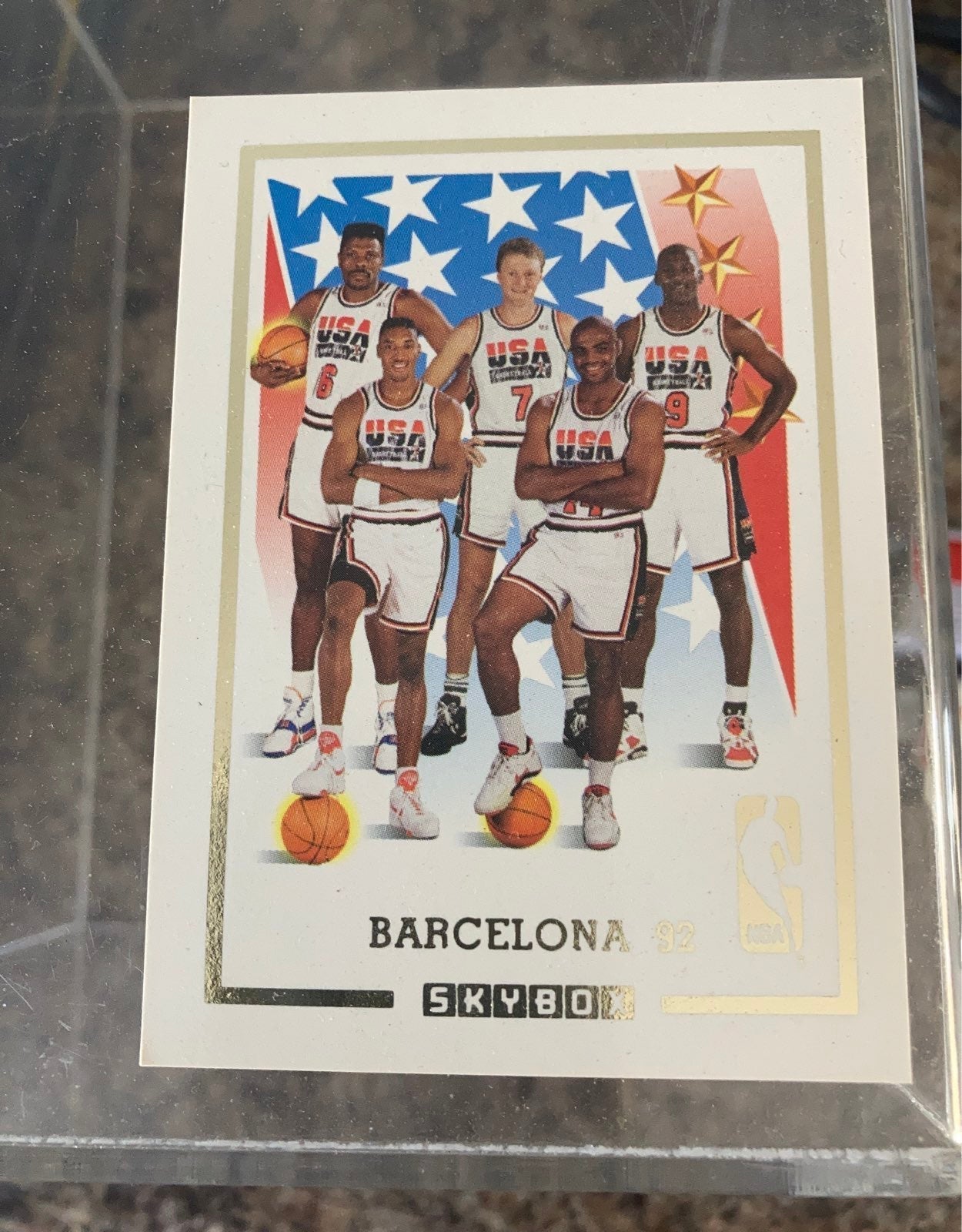 1992 Skybox Dream Team Barcelona USA Team Card - Ready to
