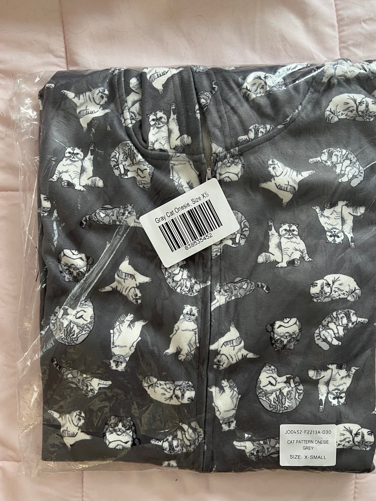 NWT XS Taylor Swift Grey Cat Onesie