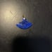 14 k gold and Lapis fan pendant
