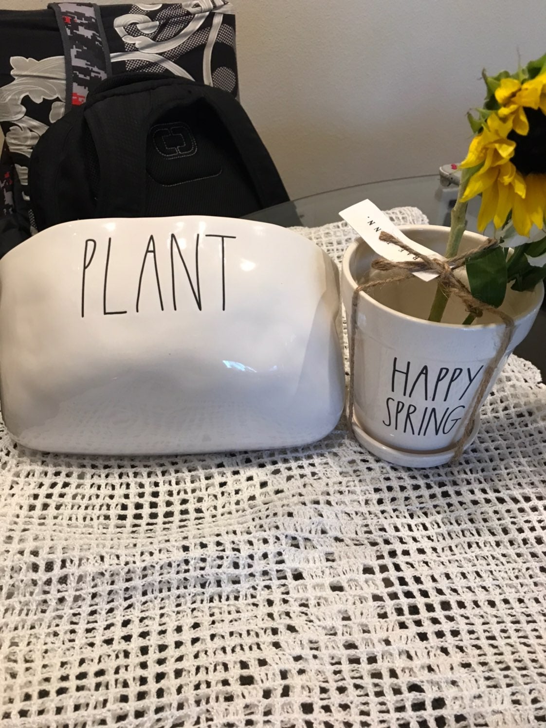 Rae Dunn planter set