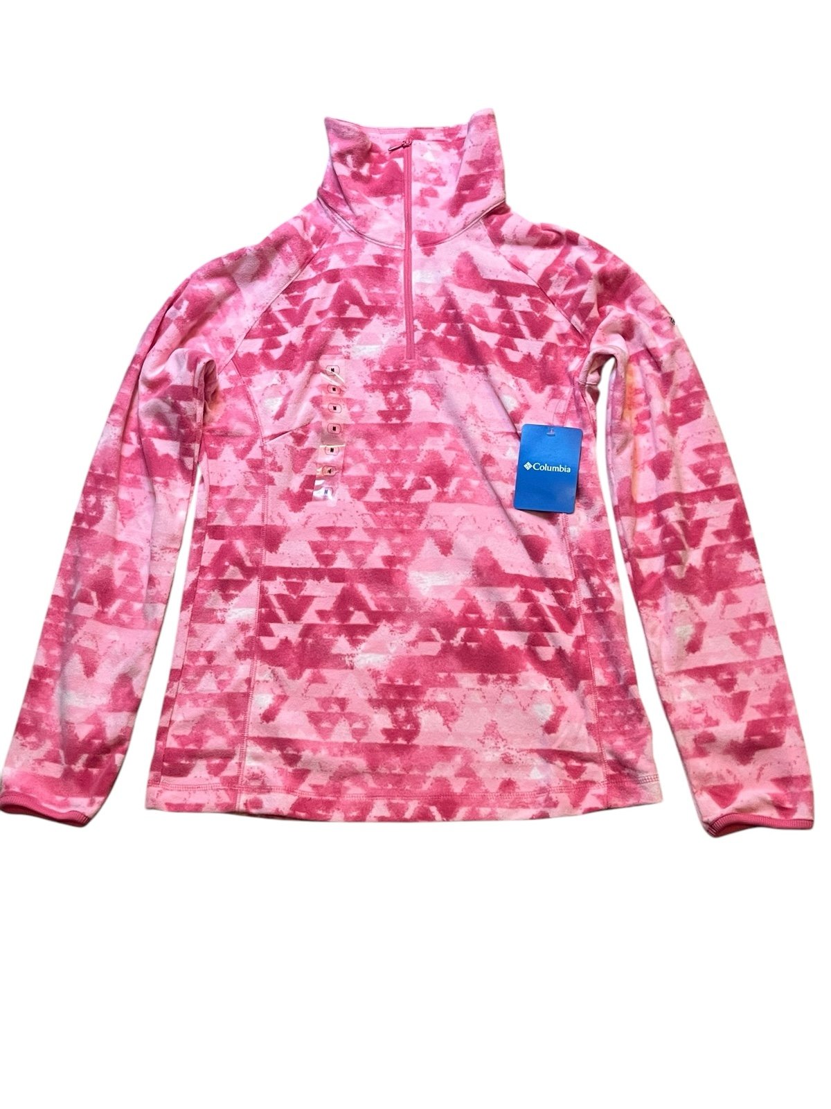 New! Columbia Women’s Medium Arctic Air Printed Half Zip Pullover Jacket