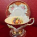 vintage rare elizabethan english fine bone china wide rim cup and saucer