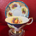 vintage rare elizabethan english fine bone china wide rim cup and saucer