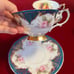 vintage rare elizabethan english fine bone china wide rim cup and saucer