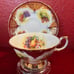 vintage rare elizabethan english fine bone china wide rim cup and saucer