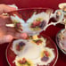 vintage rare elizabethan english fine bone china wide rim cup and saucer