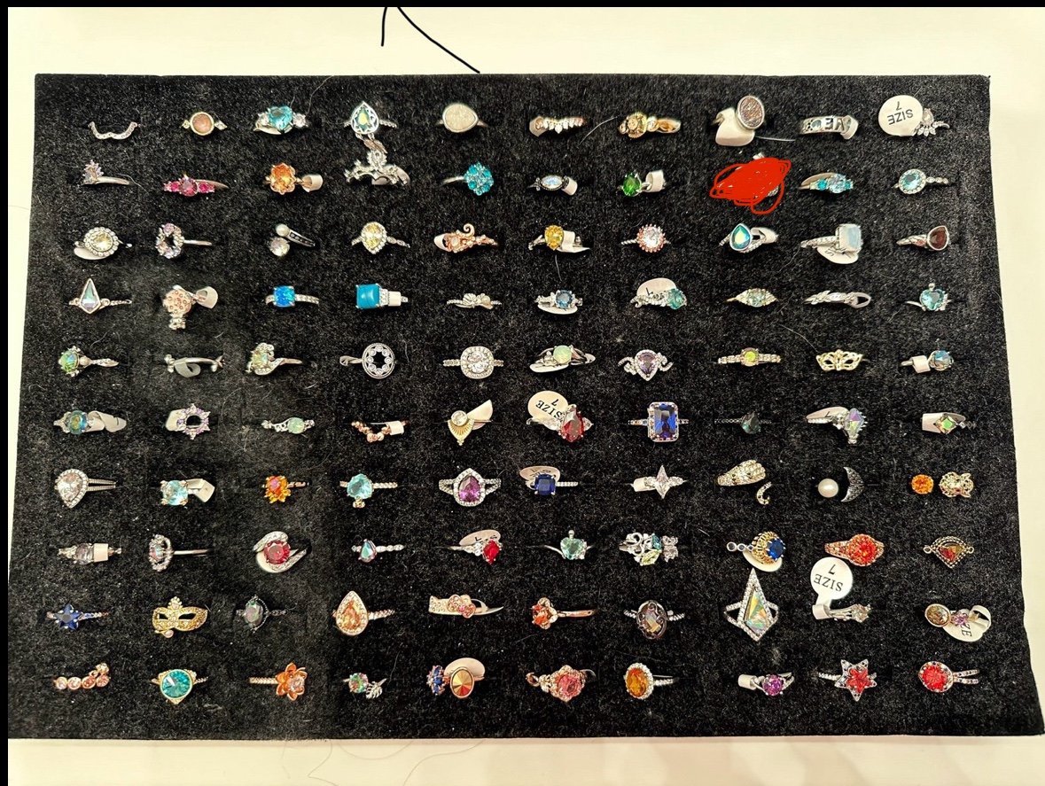 Lot of fragrant jewels rings size 7