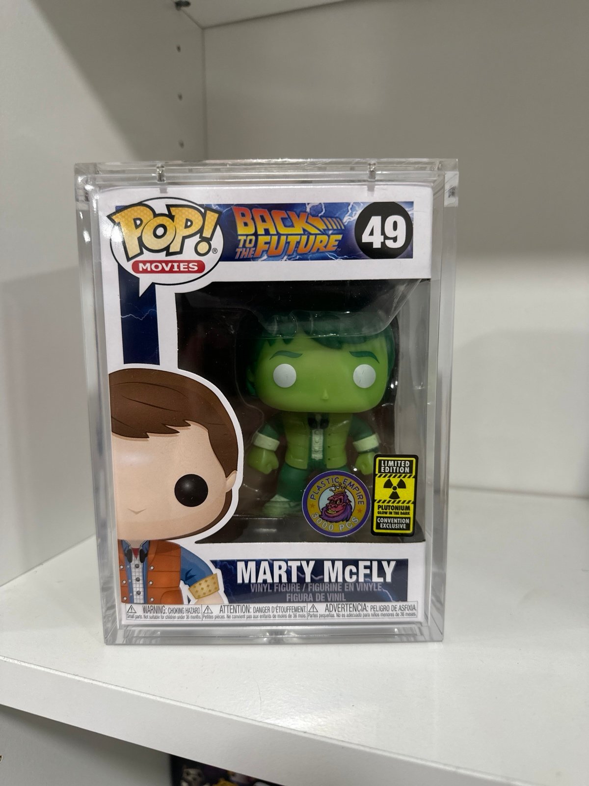 Funko Pop! Marty McFly Plutonium Glow #49 LE 3,000 Piece