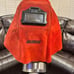 Jackson Safety Red Fixed Front Welding Helmet fits 2 X 4-1/4 Lens
